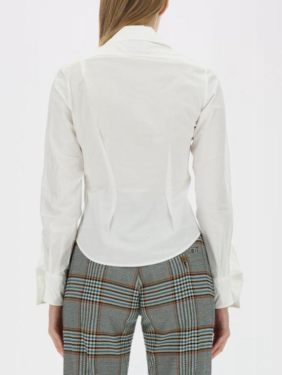 26SS 비비안웨스트우드 드렁큰 셔츠 1501000CW009Q A401 White - VIVIENNE WESTWOOD