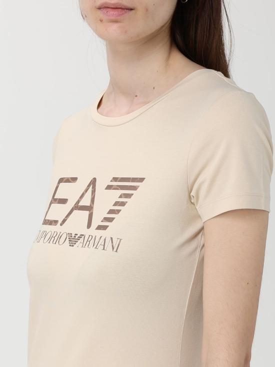 26SS 엠포리오 아르마니 반팔 티셔츠 7W000993AF18401 U1088 Beige - EMPORIO ARMANI