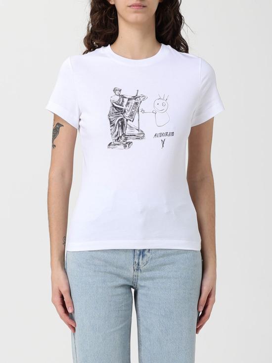 25FW 모스키노 반팔 티셔츠 0717 8236 6001 White