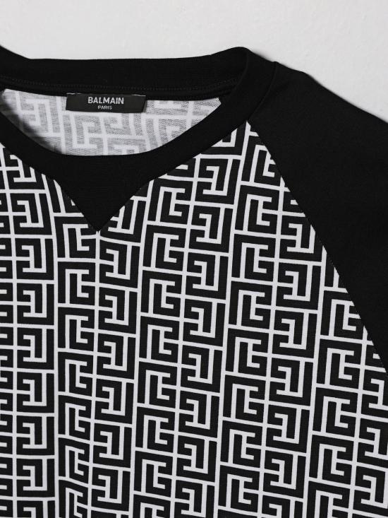 26SS [키즈] 발망 티셔츠 BY8P61Z3686 930NE Black - BALMAIN