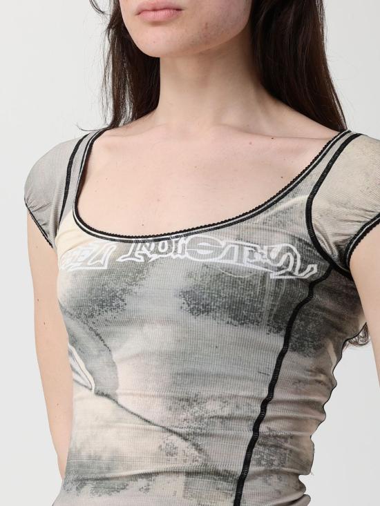 26SS 디젤 반팔 티셔츠 A209860QVCW 9ECA Green - DIESEL