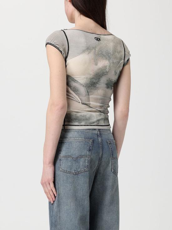 26SS 디젤 반팔 티셔츠 A209860QVCW 9ECA Green - DIESEL