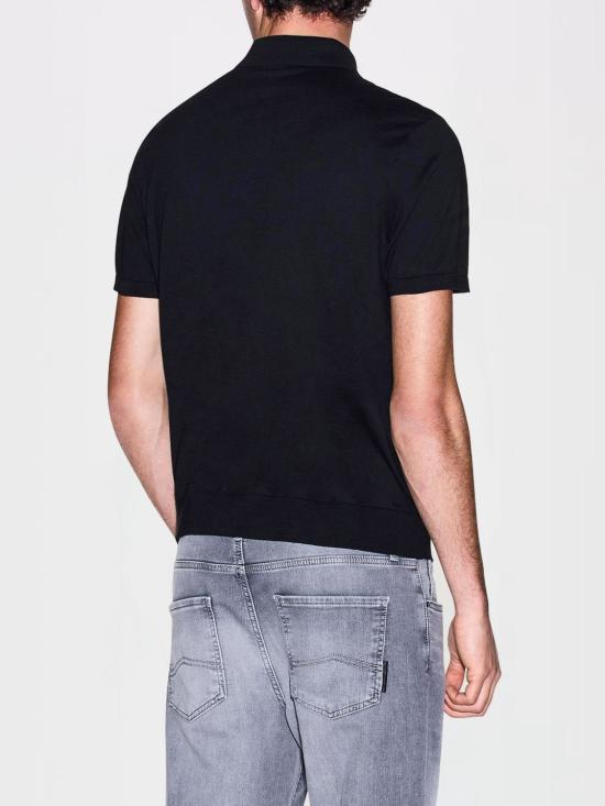 26SS 알마니 폴로 티셔츠 8NZF5DZM3JZ 1200 Black - ARMANI