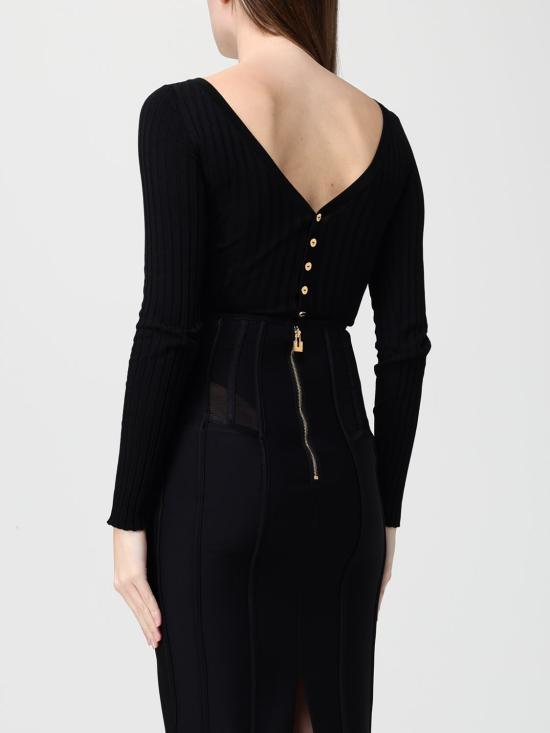 26SS 엘리자베타프랜치 긴팔 티셔츠 BK84S62E2 110 Black - ELISABETTA FRANCHI