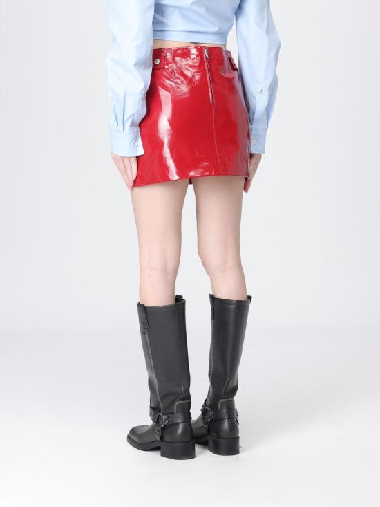 25FW 모스키노 숏 스커트 3704 8215 0115 Red - MOSCHINO
