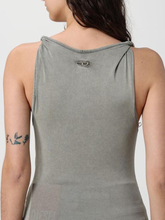 26SS 디젤 민소매 티셔츠 A218700EPCJ 5GDA Grey - DIESEL