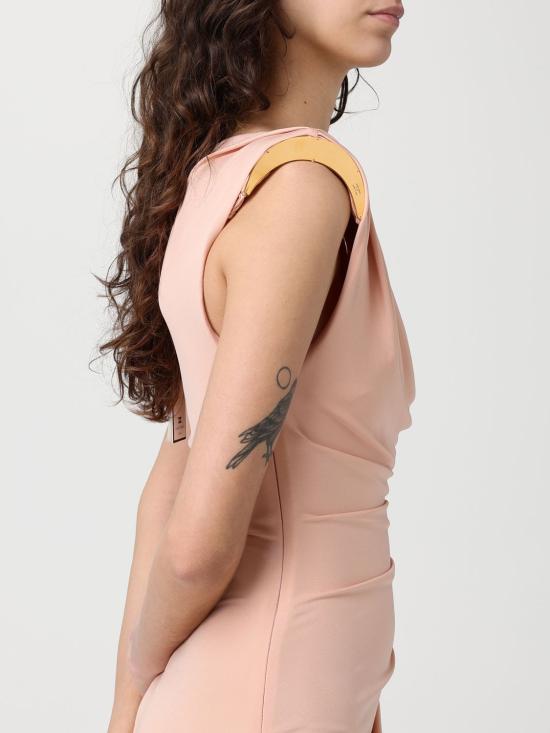 26SS 엘리자베타프랜치 롱 원피스 AB90661E2 EA1 Nude - ELISABETTA FRANCHI