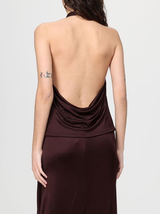 26SS 엘리자베타프랜치 블라우스 CN00861E2 644 Brown - ELISABETTA FRANCHI