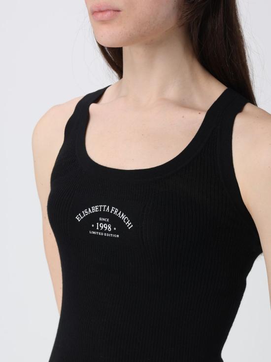 26SS 엘리자베타프랜치 민소매 티셔츠 TK80B61E2 110 Black - ELISABETTA FRANCHI