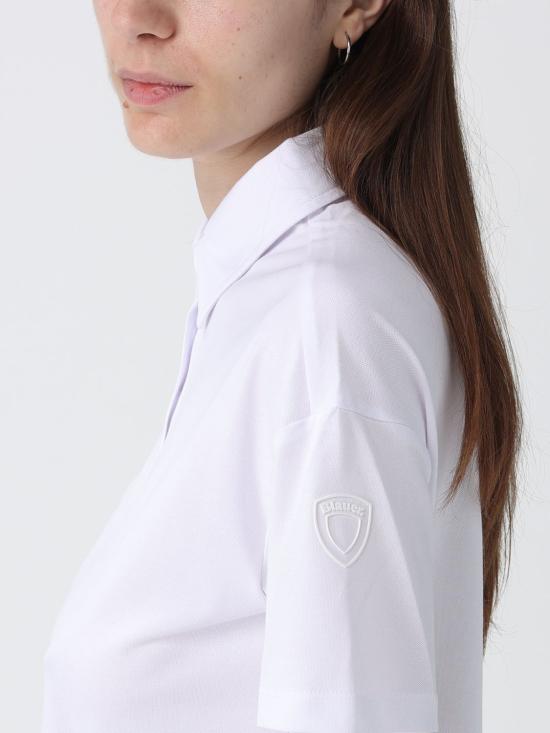 26SS 블라우어 폴로 티셔츠 26SBLDT02087 100 White - BLAUER