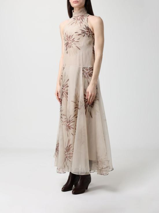 26SS 브루넬로 쿠치넬리 롱 원피스 MQ198A5419 C004 Nude - BRUNELLO CUCINELLI