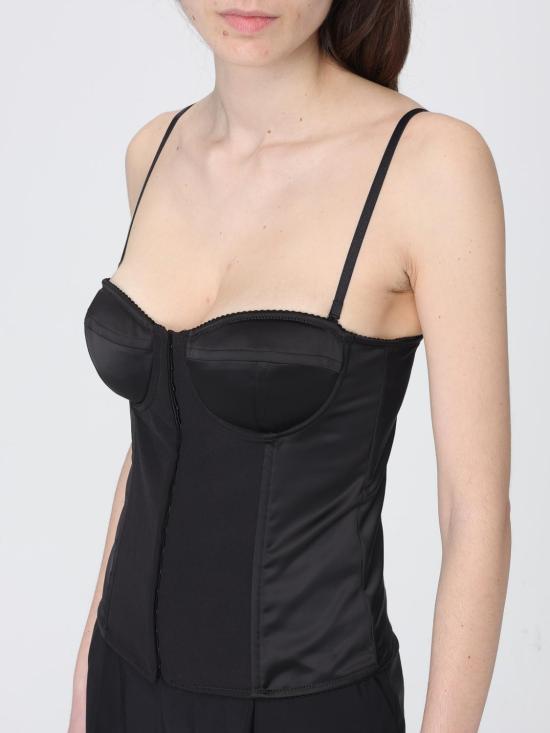 26SS 리우조 민소매 티셔츠 PA6051T4066 22222 Black - LIU JO