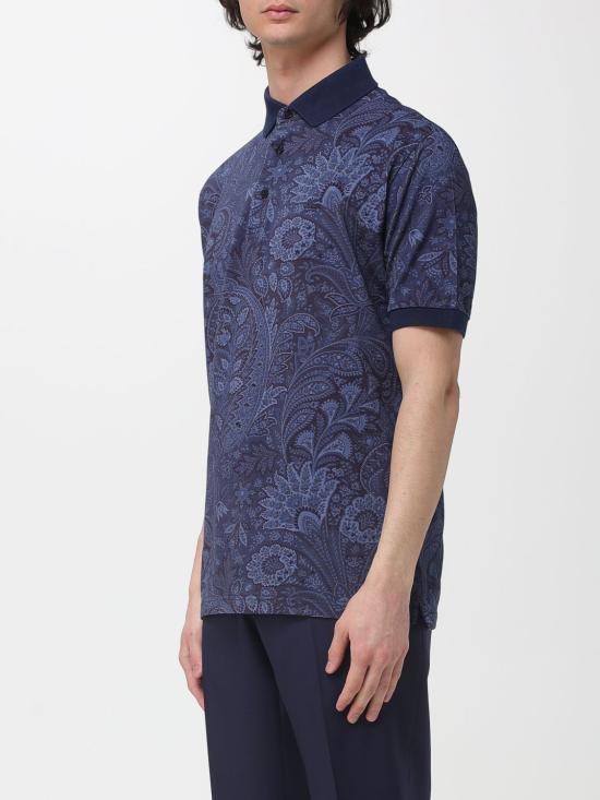 26SS 에트로 폴로 티셔츠 MRMD0004AKF81 X0885 Blue - ETRO