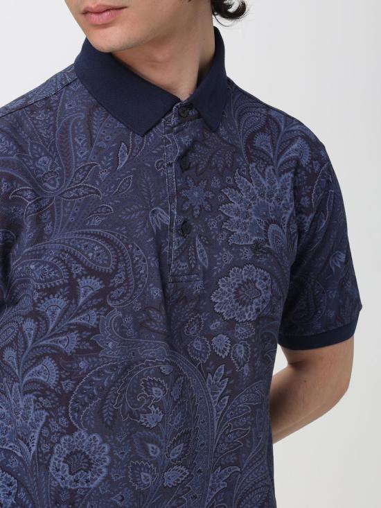 26SS 에트로 폴로 티셔츠 MRMD0004AKF81 X0885 Blue - ETRO