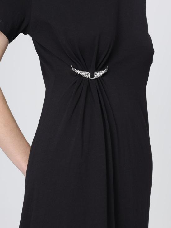 26SS 자딕앤볼테르 롱 원피스 JWDR01133 011 Black - ZADIG & VOLTAIRE