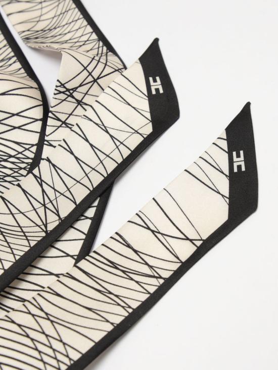 26SS 엘리자베타프랜치 머플러/스카프 FO18F62E2 685 Black - ELISABETTA FRANCHI