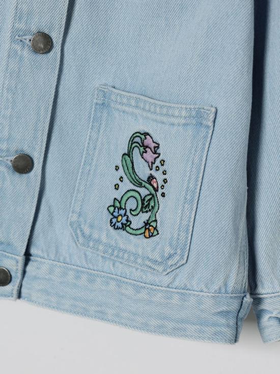 26SS [키즈] 스텔라 맥카트니 캐주얼 자켓 TY2A17Z0746 600 Denim - STELLA MCCARTNEY