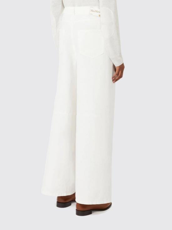 26SS 에스막스마라 스트레이트 팬츠 2619131093600 001 White - 'S MAX MARA