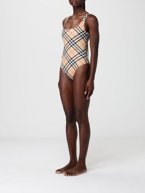 26SS 버버리 체크 원피스 수영복 8120073 Sand - BURBERRY