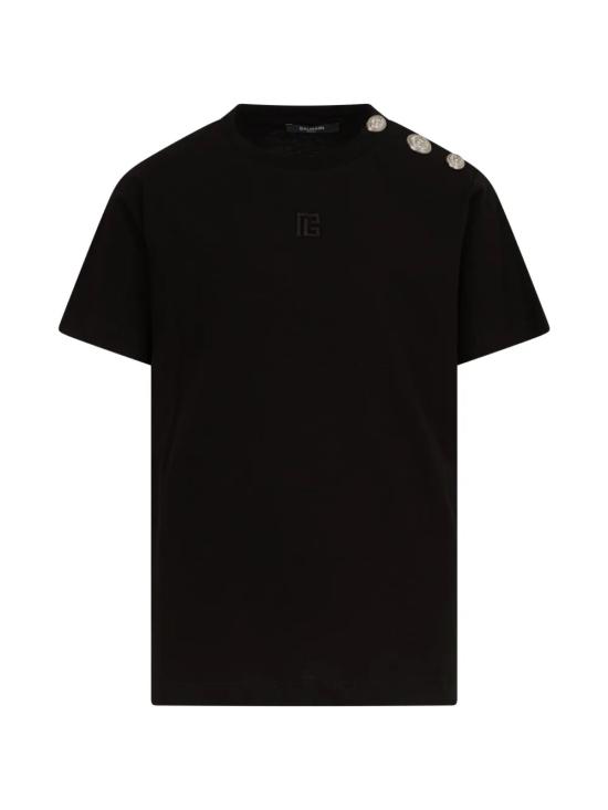 26SS 발망 반팔 티셔츠 BY8R11 Z3672 930BC Black