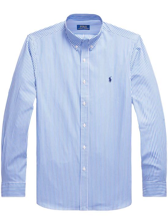 26SS 랄프 로렌 긴팔 셔츠 710929346001 4655H LIGHT BLUE WHITE - RALPH LAUREN