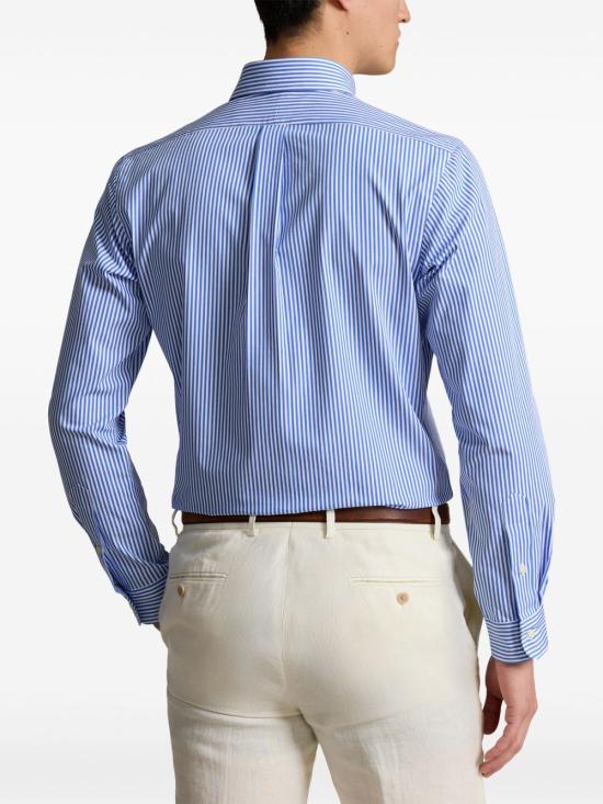 26SS 랄프 로렌 긴팔 셔츠 710929346001 4655H LIGHT BLUE WHITE - RALPH LAUREN