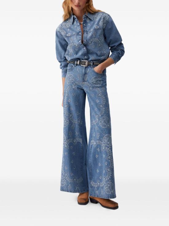 26SS 리우조 수트 자켓 UA6145 D031379016 Blue ind embro - LIU JO