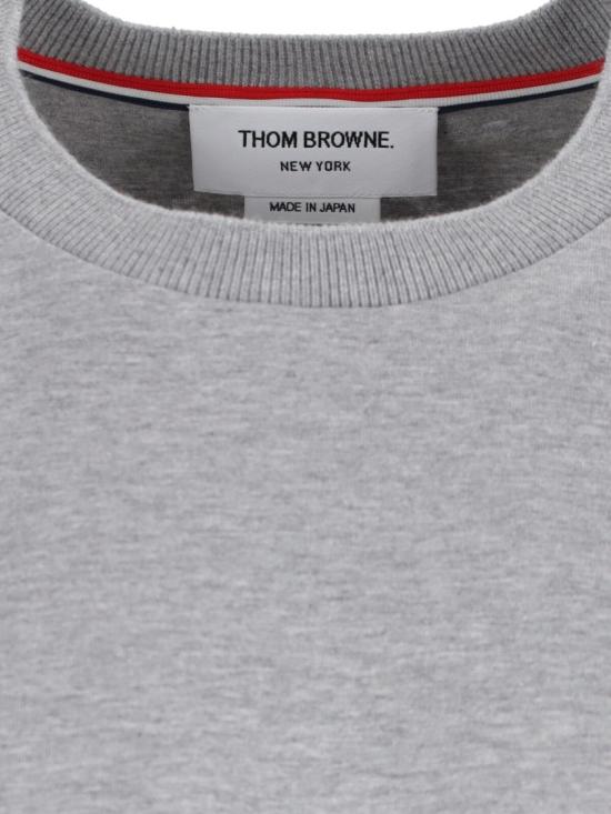 26SS 톰브라운 오버사이즈 롱 슬리브 저지 티 MJS289A 00042055 Grey - THOM BROWNE