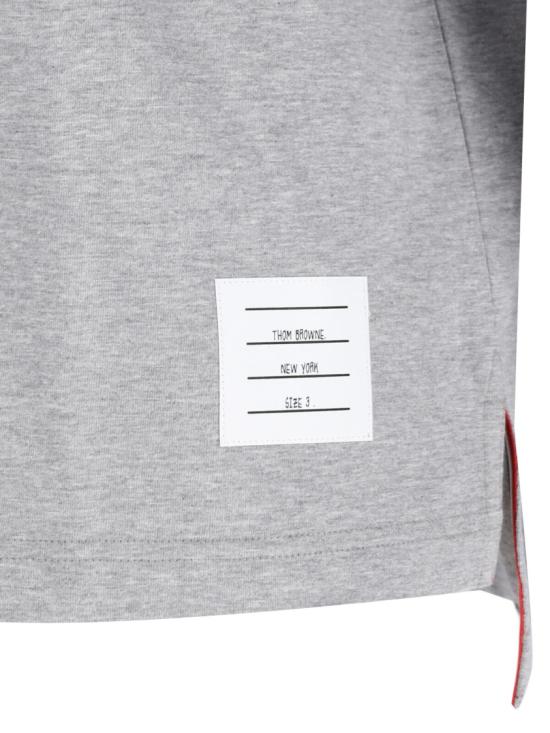 26SS 톰브라운 오버사이즈 롱 슬리브 저지 티 MJS289A 00042055 Grey - THOM BROWNE