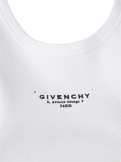 25FW 지방시 민소매 티셔츠 BW70FPP75N White - GIVENCHY