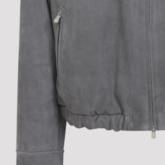 26SS 브루넬로 쿠치넬리 컨트리 스웨이드 블루종 MPCAO2071 Grey - BRUNELLO CUCINELLI