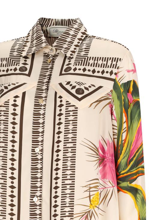 26SS 블루마린 미디 원피스 P622A781A F8177 Amberlight - BLUMARINE