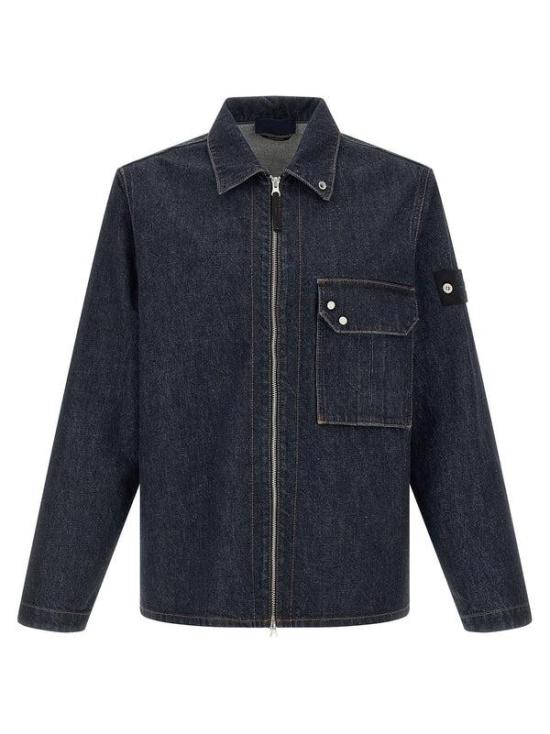 26SS 스톤 아일랜드 데님 자켓 L1S141200002S00J7 Black