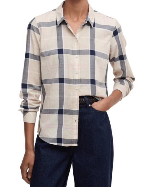 26SS 바버 셔츠 LSH1353 White - BARBOUR