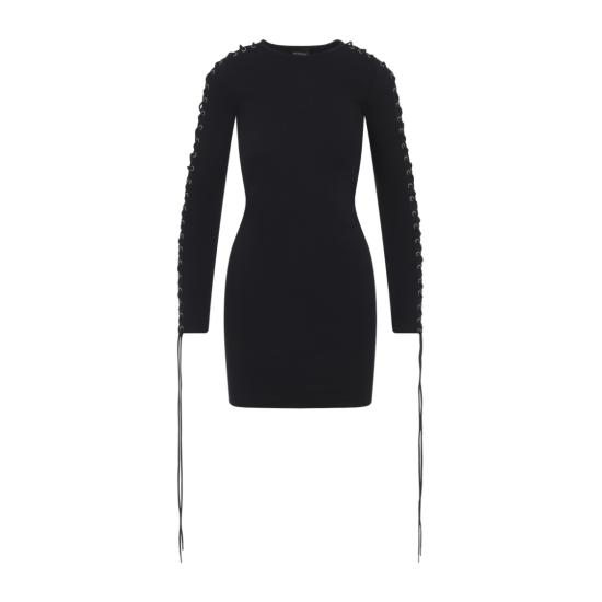 25FW 발렌시아가 미디 원피스 850248 TQVE1 Black