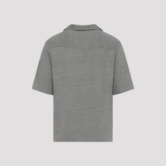 26SS 브루넬로 쿠치넬리 반팔 셔츠 MR8276684 Grey - BRUNELLO CUCINELLI