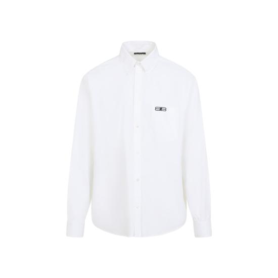 25FW 발렌시아가 긴팔 셔츠 850816 TRM28 White