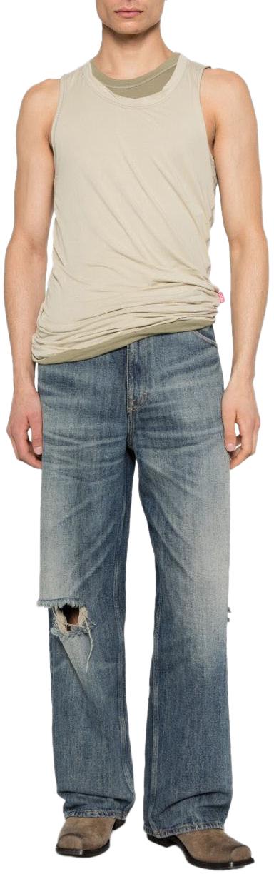 26SS 디젤 민소매 티셔츠 A236590DECQ11CA WHITE - DIESEL