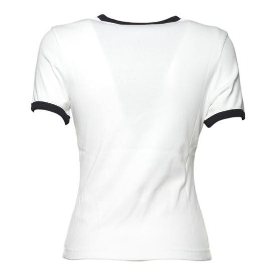 26SS 쿠레쥬 반팔 티셔츠 VESJTS017JS0070 0098 Bianco nero - COURREGES