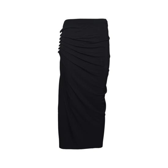 26SS 파코라반 미디 스커트 24AJJU515VI0386 P001 Black