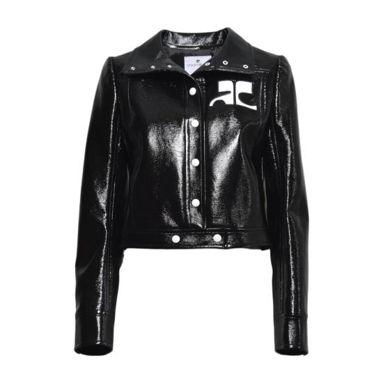 26SS 쿠레쥬 가죽 자켓 PERCBL005VY0014 9999 Black