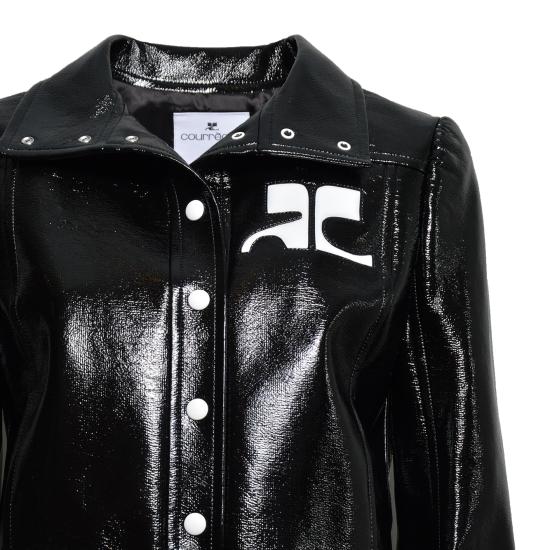 26SS 쿠레쥬 가죽 자켓 PERCBL005VY0014 9999 Black - COURREGES