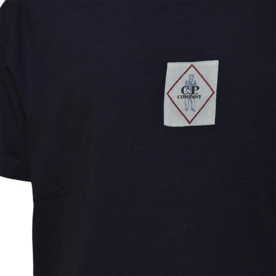 26SS 씨피 컴퍼니 반팔 티셔츠 18CMTS187A110056W D08 Denim - C.P. COMPANY