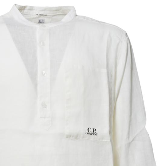 26SS 씨피 컴퍼니 긴팔 셔츠 18CMSH241A005415G 103 Bianco gesso - C.P. COMPANY