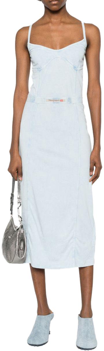 26SS 디젤 미디 원피스 A183580KIBY01C BLUE - DIESEL