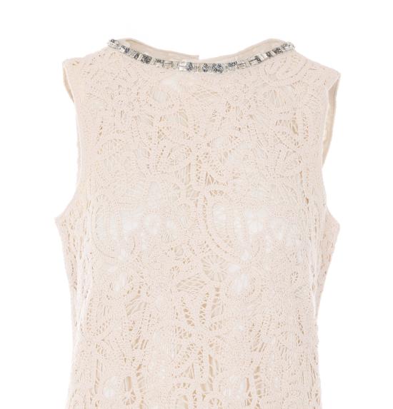 26SS 리우조 미디 원피스 WA6362J7871 W9831 White - LIU JO