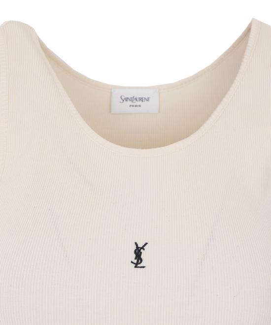 26SS 생로랑 민소매 티셔츠 823603 Y37EC9469 White - SAINT LAURENT