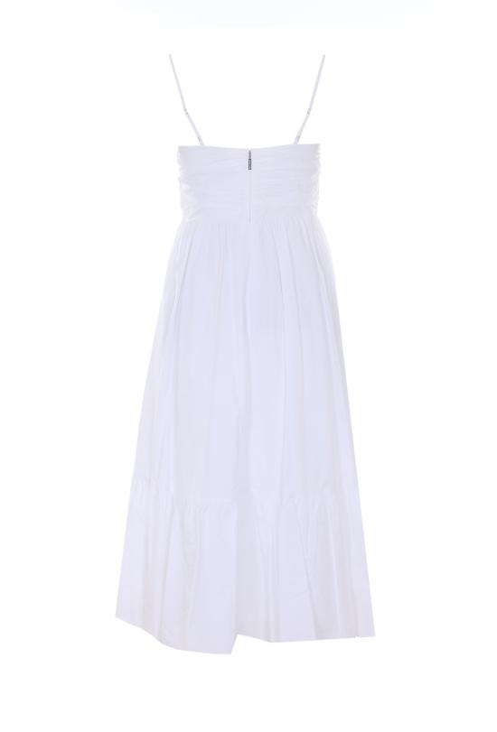 26SS 마이클 코어스 미디 원피스 MS683DHKLZ 100 White - MICHAEL KORS