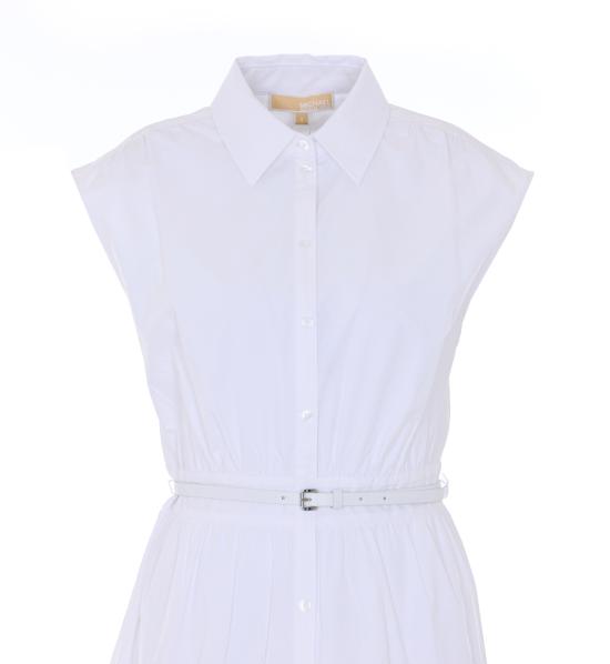 26SS 마이클 코어스 미디 원피스 MS683I5KLZ 100 White - MICHAEL KORS