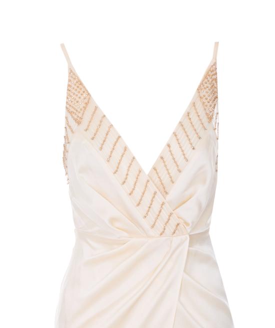 26SS 엘리자베타프랜치 미디 원피스 ABR4862E2 193 White - ELISABETTA FRANCHI